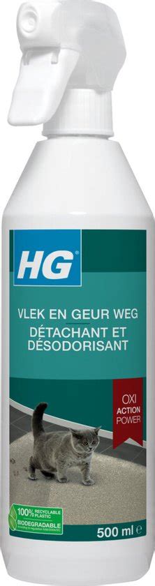 HG vlek & geur weg voor katten 500ml .